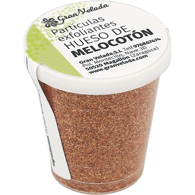 Gran Velada - Pfirsichkern-Peeling-Partikel 500 cc | Natürliche Exfoliationspartikel 500 µm für DIY