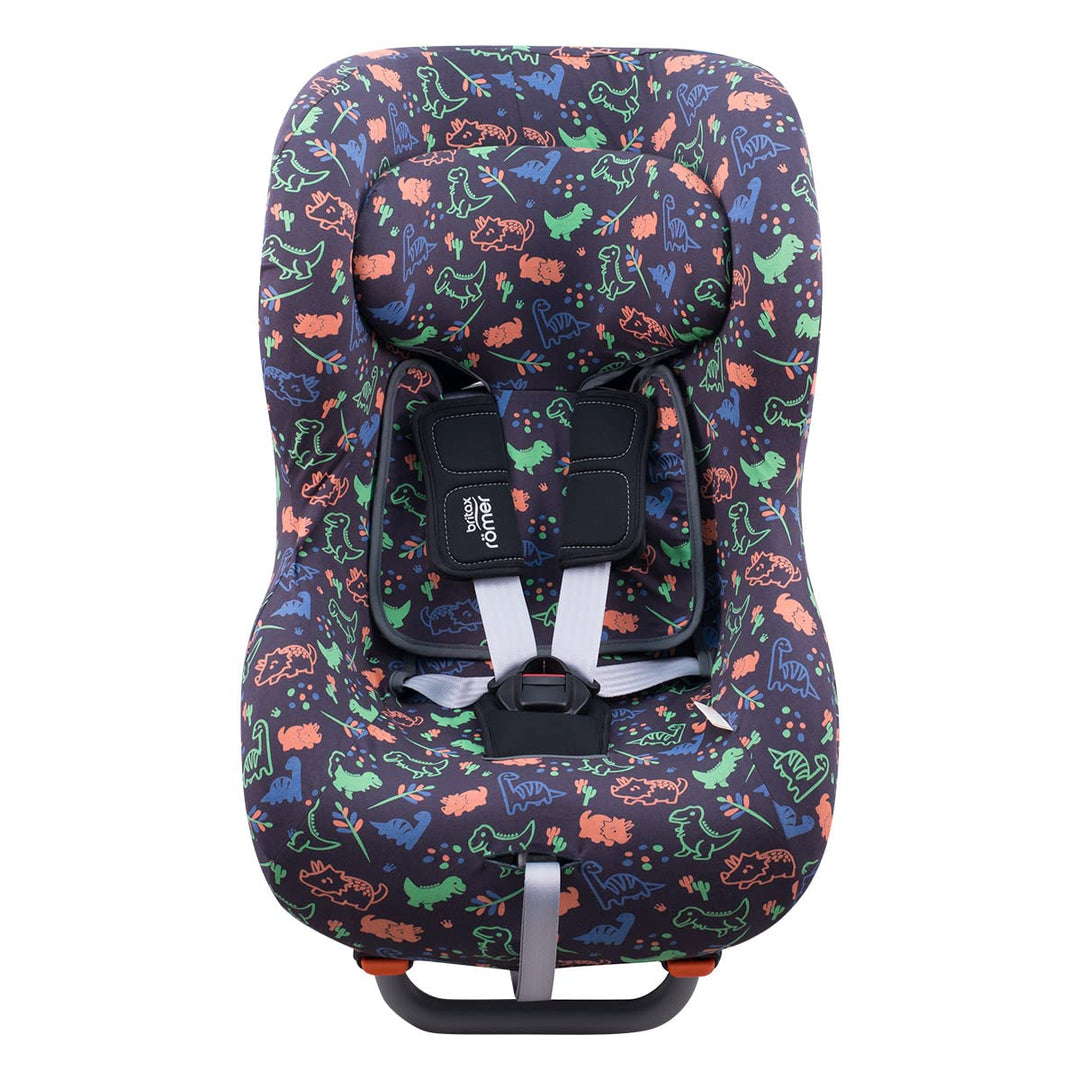 JYOKO Kids Bezug kompatibel mit Romer Britax Max Way Plus (Happy Dino), Happy Dino