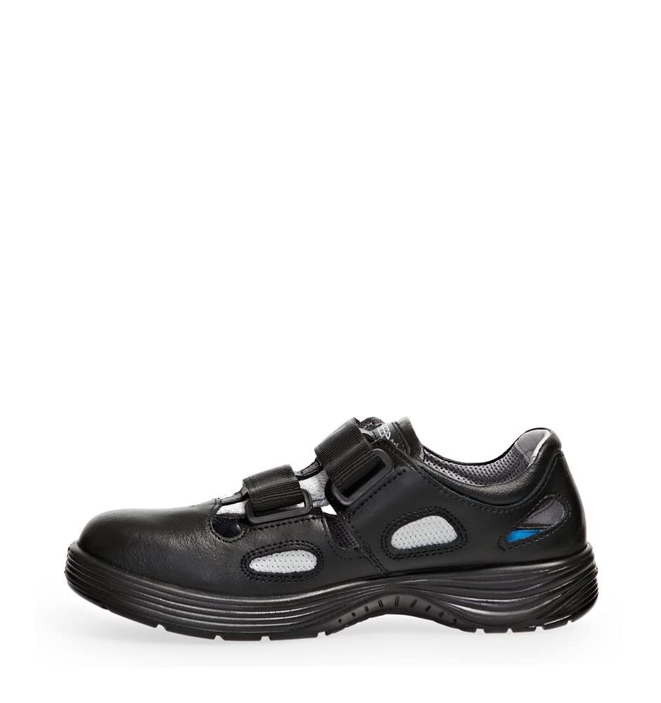 ABEBA 386516 7131036 S1 ESD Sandale, PU-Sohle, Schwarz, 46 Grösse 46 EU, 46 EU