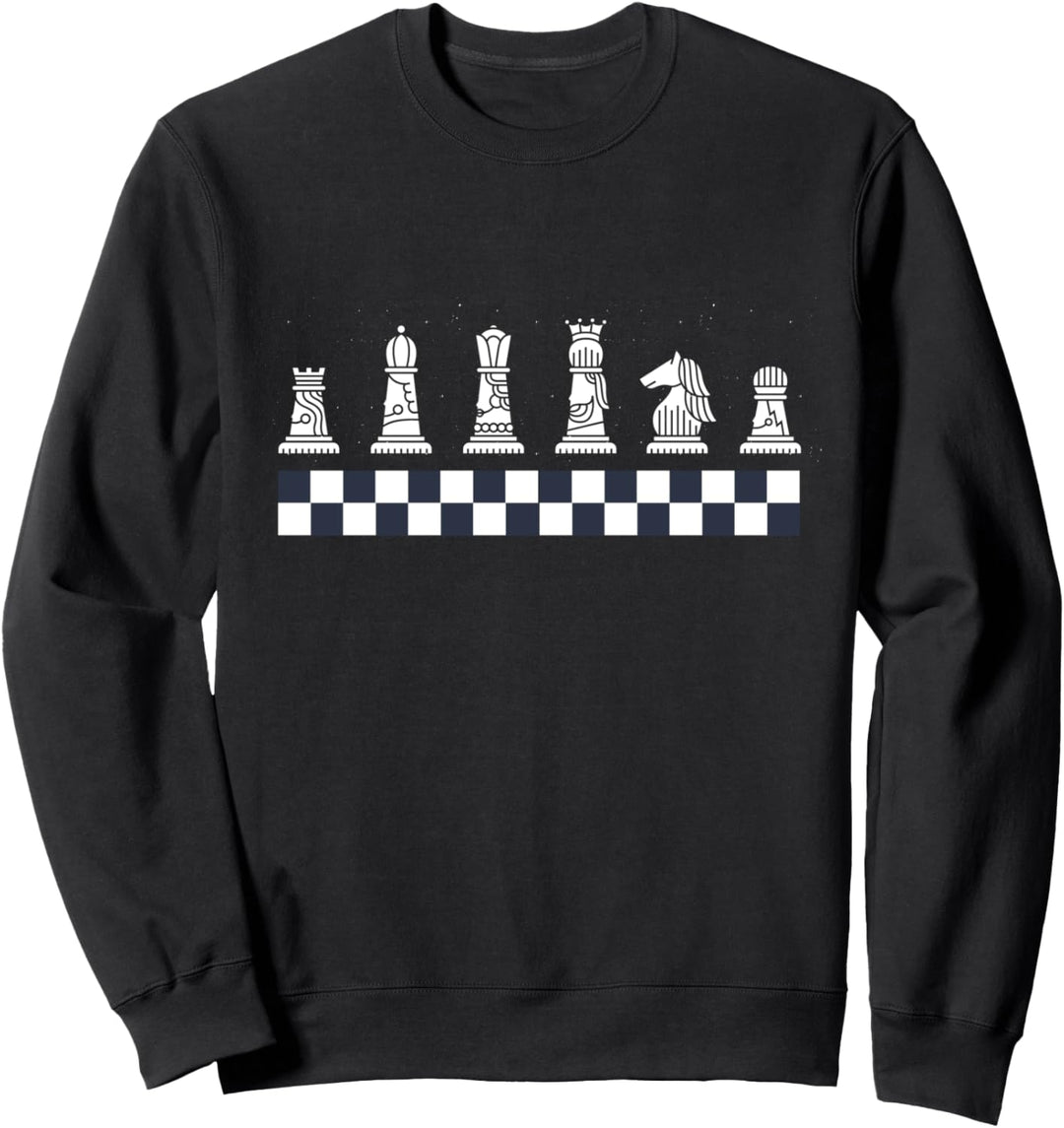Schachfiguren Schach Schachspieler Schachbrett Grossmeister Sweatshirt