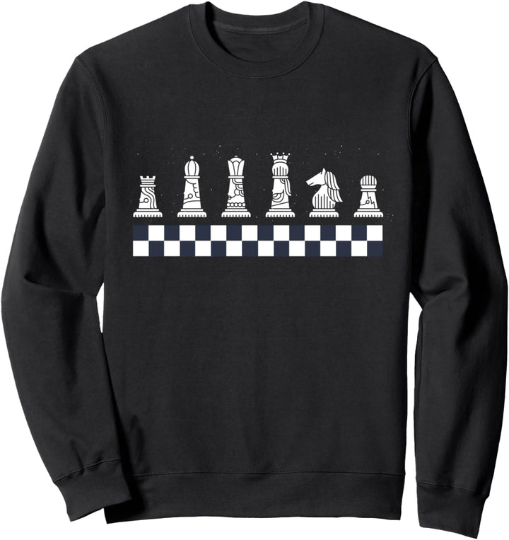 Schachfiguren Schach Schachspieler Schachbrett Grossmeister Sweatshirt