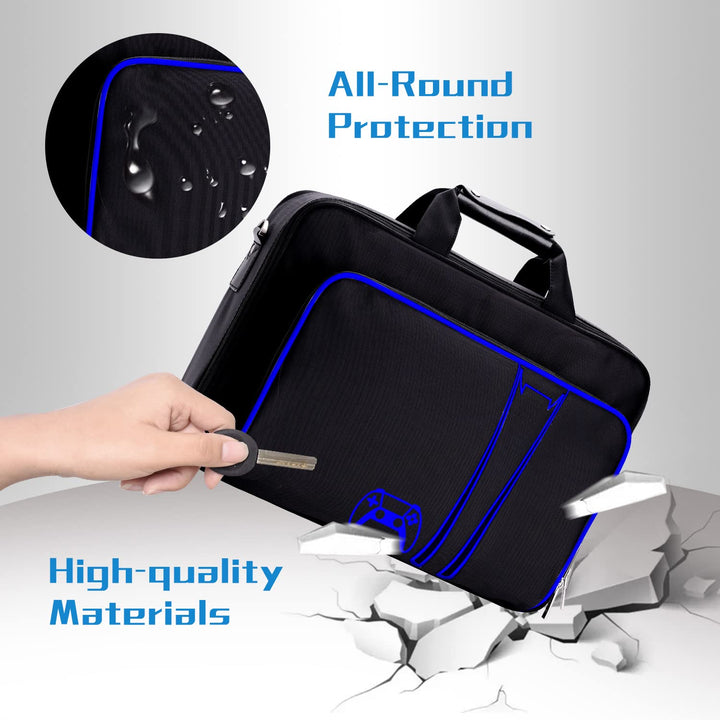 G-STORY Tasche,Transporttasche,Tragetasche kompatibel mit PS5 Konsolen mit Reissverschlüsse aus Zink