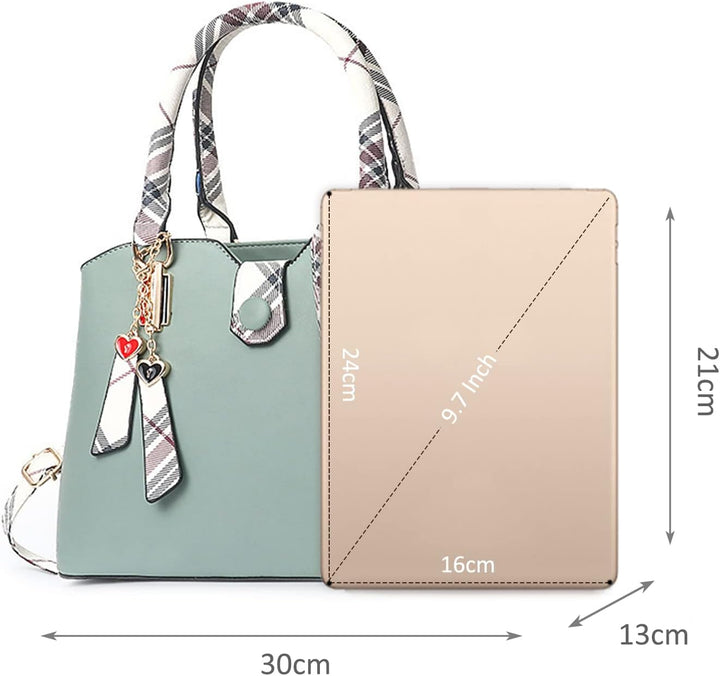 NICOLE &amp; DORIS Handtaschen Damen Elegante Frauen Umhängetasche mit Farbe Streifen Damen Schultertasc