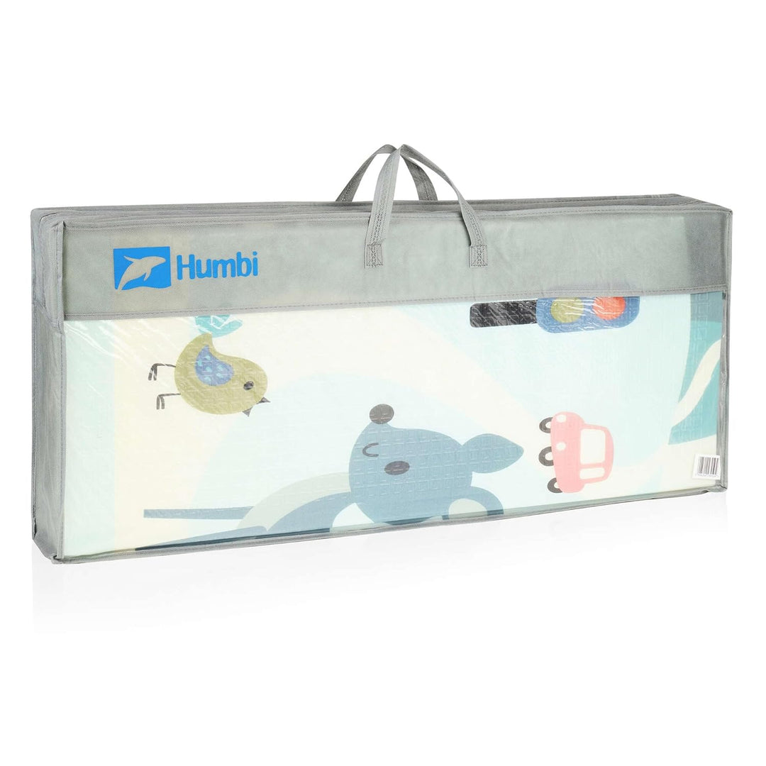 HUMBI Spielmatte Baby, Krabbelmatte, XPE Schaumstoff, Doppelseitig, Flatbar, Wasserdicht, Extra Grös