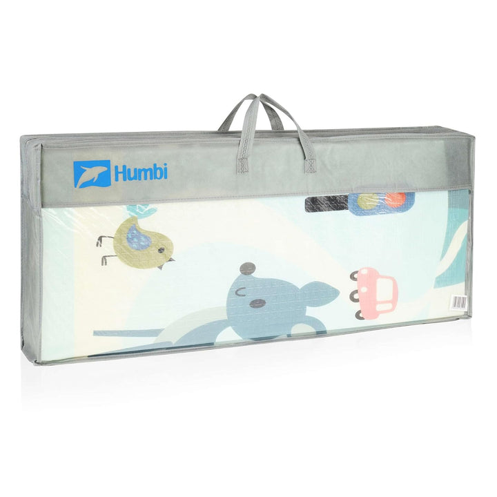 HUMBI Spielmatte Baby, Krabbelmatte, XPE Schaumstoff, Doppelseitig, Flatbar, Wasserdicht, Extra Grös