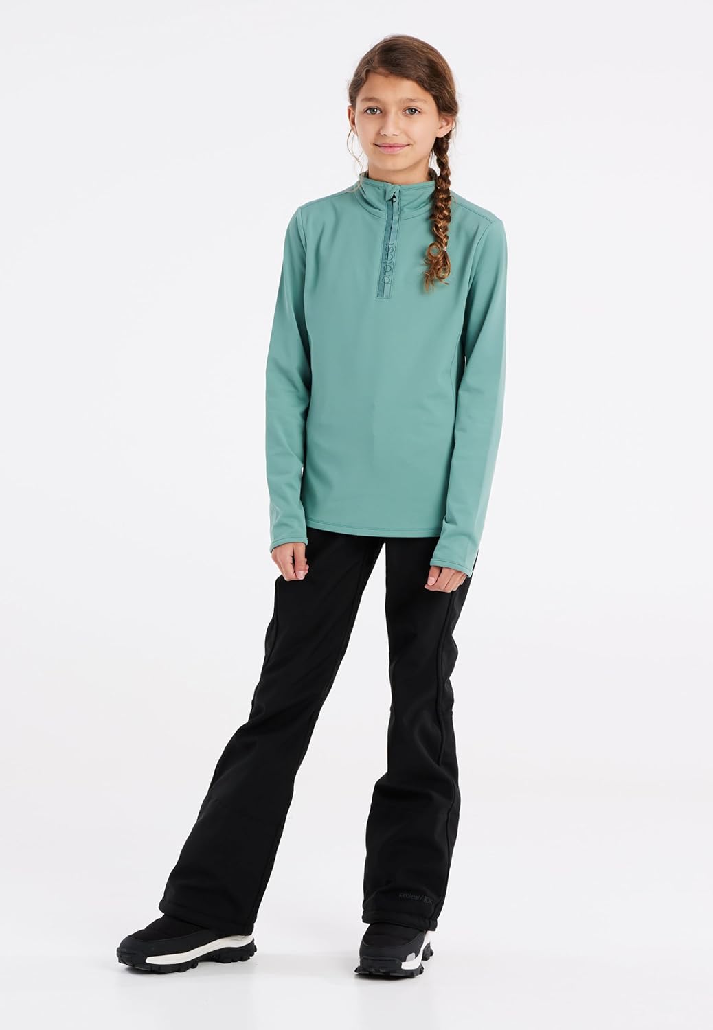 Protest Mädchen 1/4-reissverschluss FABRIZOY JR 116 Crocodile Green, 116 Crocodile Green