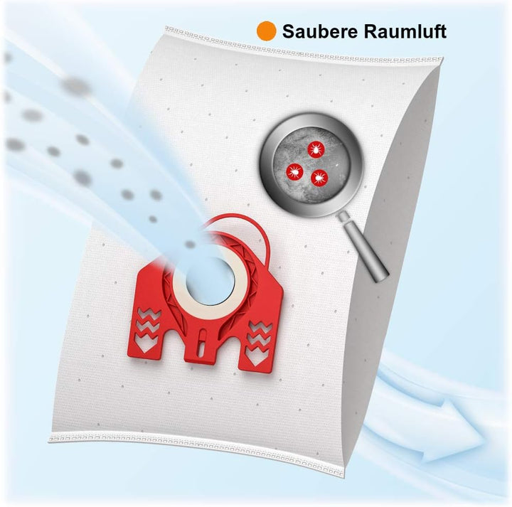 McFilter I 20 Staubsaugerbeutel geeignet als Alternative für Swirl M 50 Staubbeutel, Beutel-Typ MSM