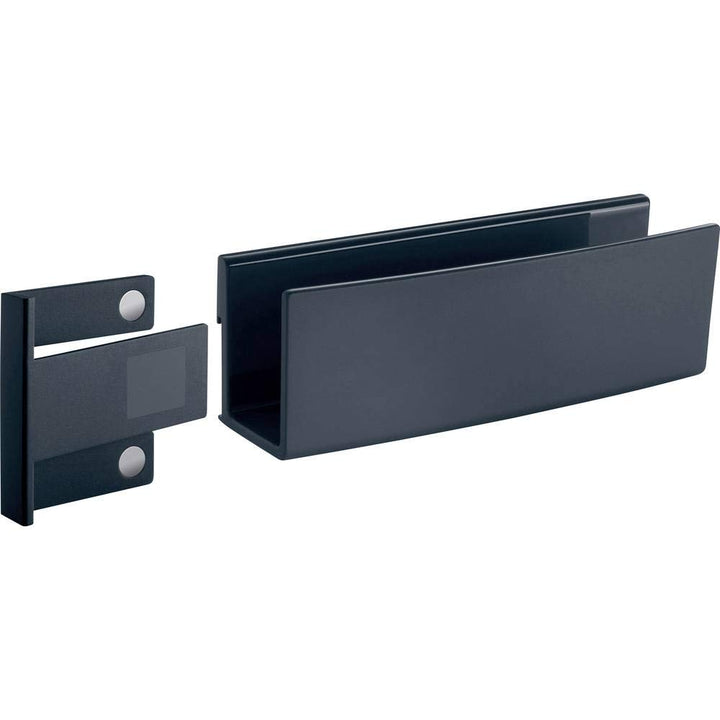 SIGEL GL803 Ablagefach anthrazit, für Glas-Magnetboards Grau, Grau