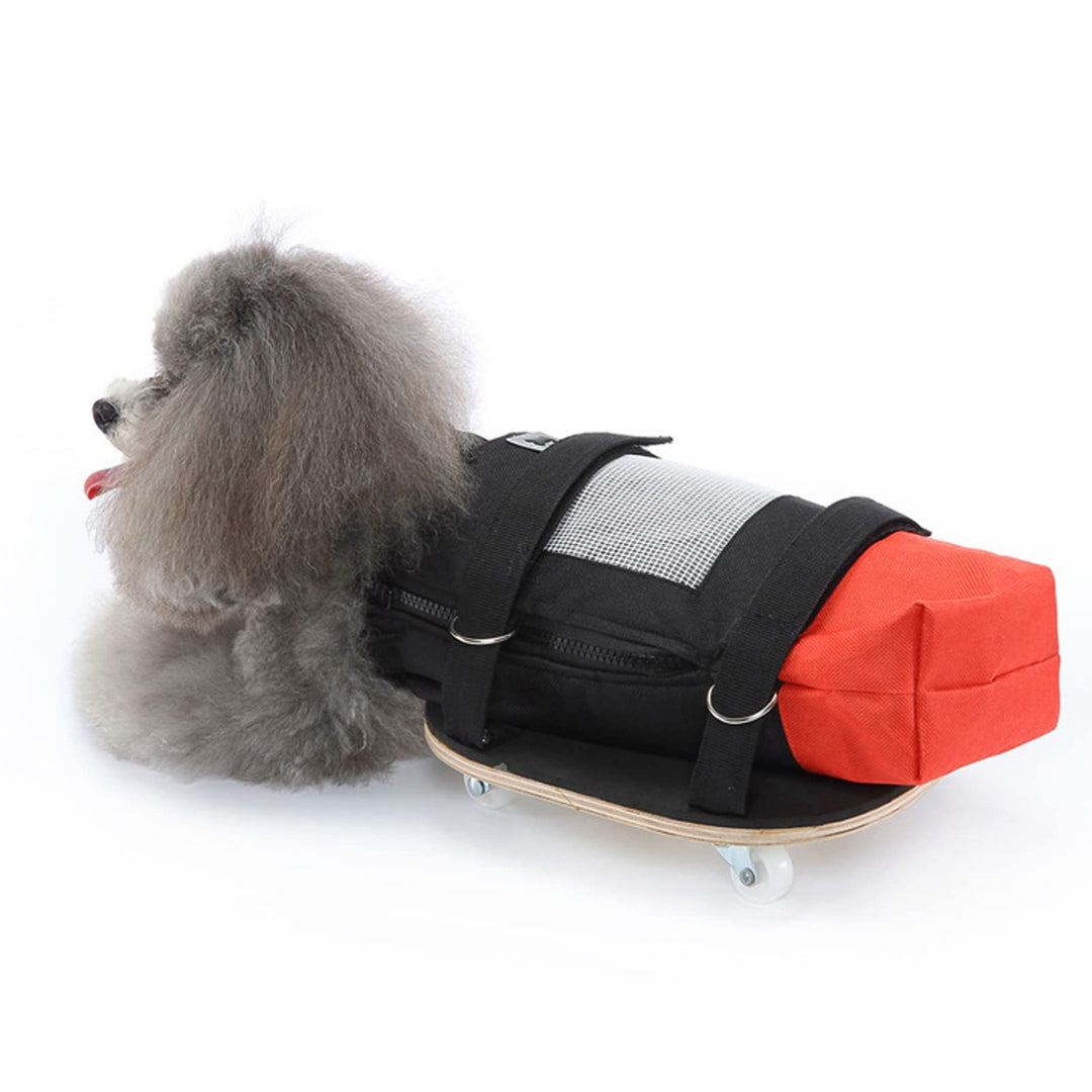 Hunde Katzen Rollstuhl für Hinterbeine, Pet Walking Scooter mit Leisen Rädern, Behinderter Hunde Kat