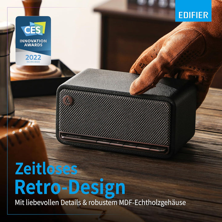 Edifier MP230 - Tragbarer Bluetooth-Lautsprecher im Retro-Design, kabellos. Wiedergabe über Bluetoot