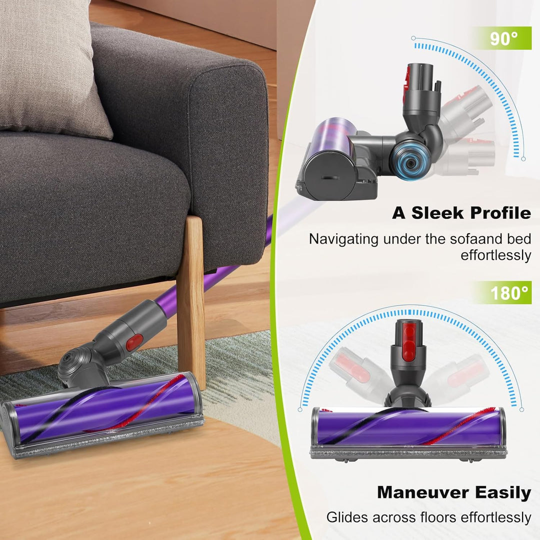 Elektrobürste für Dyson V11 V15 V10 V8 V7 Staubsauger, Ersatzbürste Zubehör mit Direktantrieb, Ersat