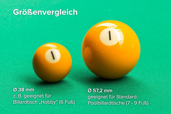 Classic Billard Kugeln A-Quality, 38 mm, Pool