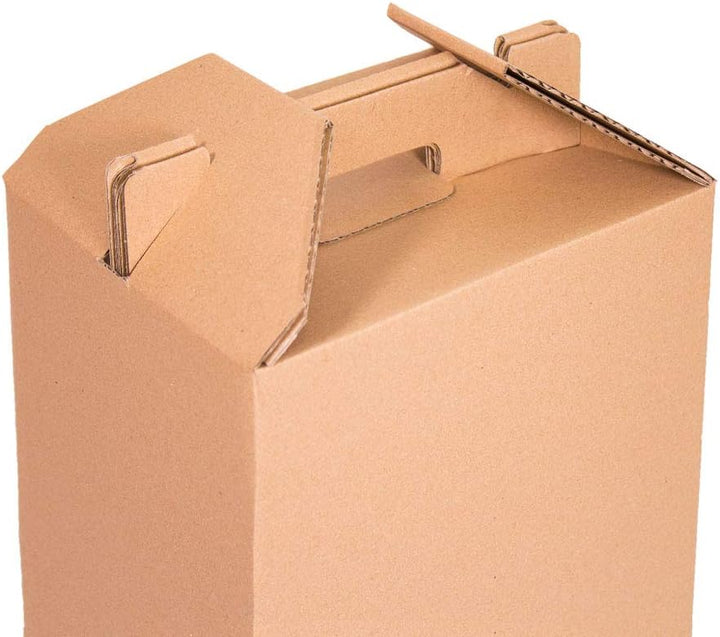 ONLY BOXES, Weinbox, Set mit 4 Weinflaschen, Box für Weihnachten, Braun, 4 Stück