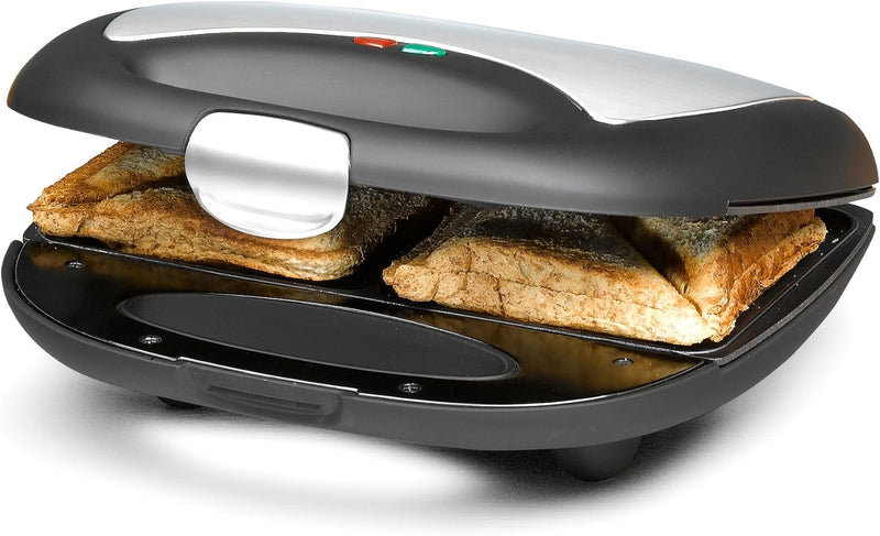 ROMMELSBACHER Sandwich Maker ST 710 - für 2 Sandwiches, 2-Lagen Antihaftbeschichtung, schnelles Aufh