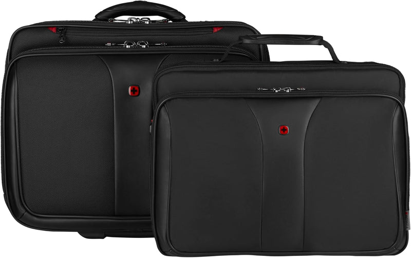 Wenger Patriot 2-TLG Laptop Trolley für Notebook bis 17 Zoll, herausnehmbare Laptoptasche 15,6 Zoll,