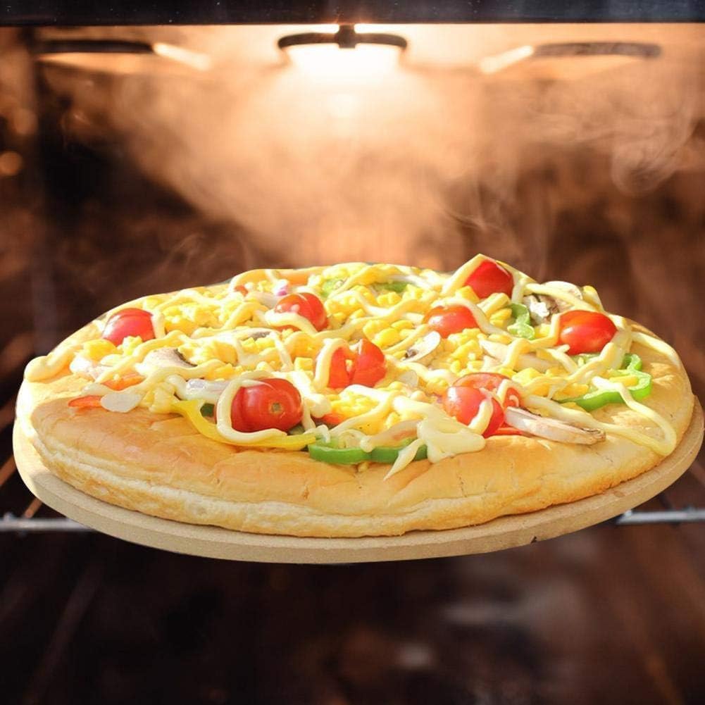 Pizzastein, grosser Cordierit-Backstein für Ofen und Grill, ideal zum Backen von knusprigen Krusten-