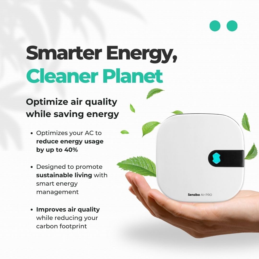 Sensibo Air PRO, Klimaanlagen-Steuerung & Luftqualitätssensor. Thermostat für Mini-Split, Fenster, t