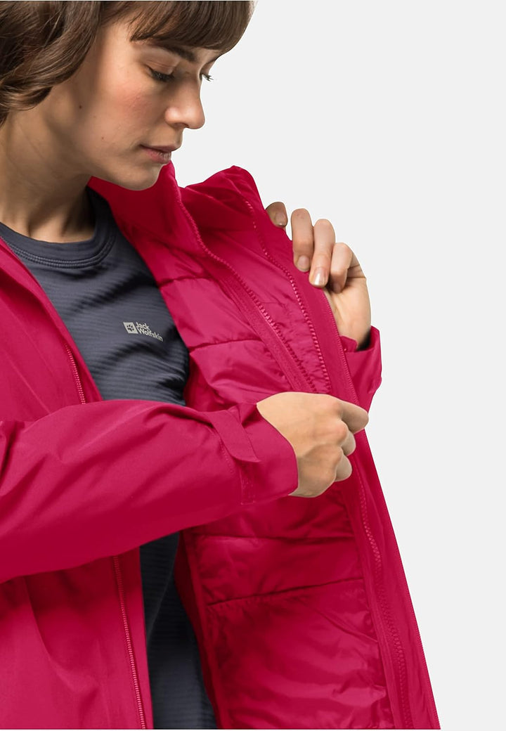 Jack Wolfskin Damen Jacke XS Cranberry, XS Cranberry