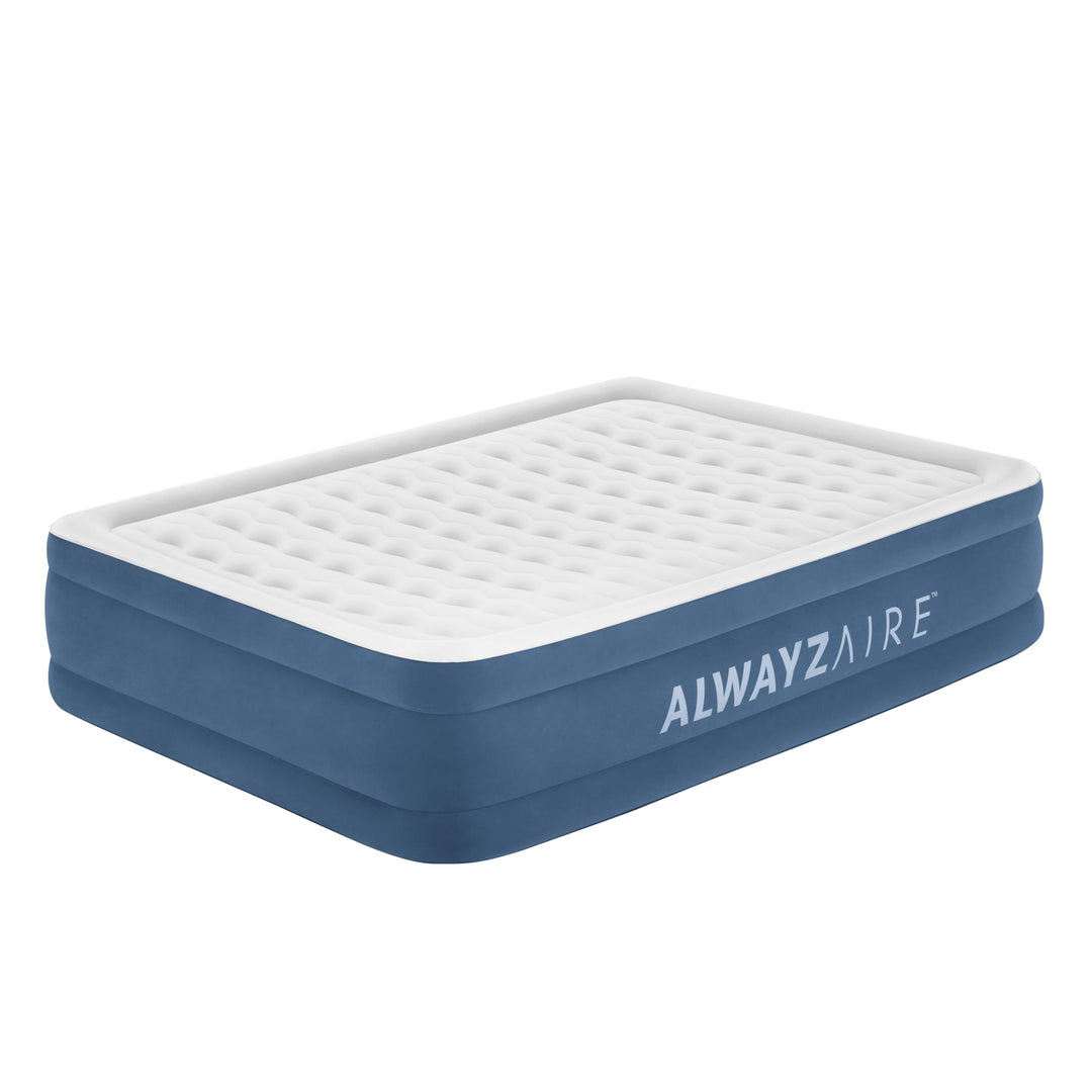Bestway AlwayzAire Luftbett mit integrierter Doppelpumpe Double XL/Mid 203 x 152 x 46 cm, Grau