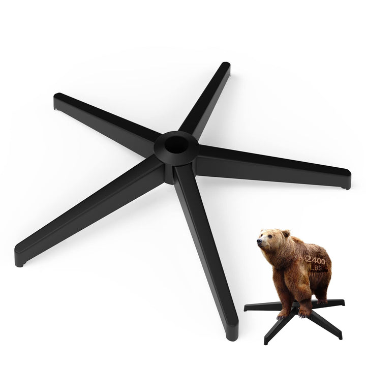 Mastery Mart Bürostuhl Fusskreuz 300 kg, 70 cm Robustes Metallrahmen-Drehkreuz, Universal für 11 mm