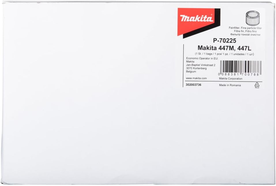 Makita P-70225 Filterelement für 447