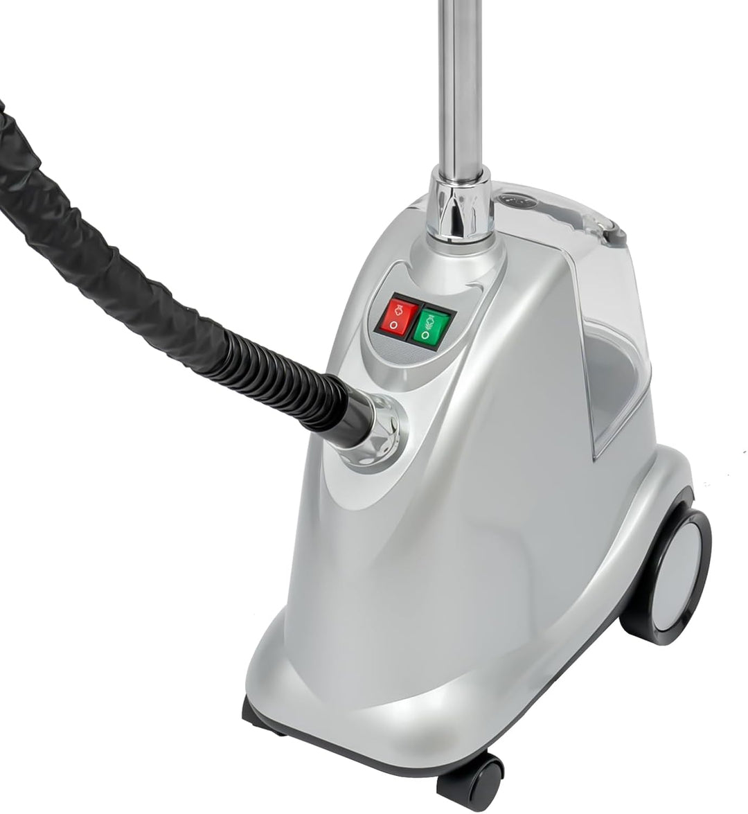 Vertikaler Steamer & Dampfglätter 2200W, Einstellbare Stand Dampfbügler mit 3L Wasserspeichertank, 6