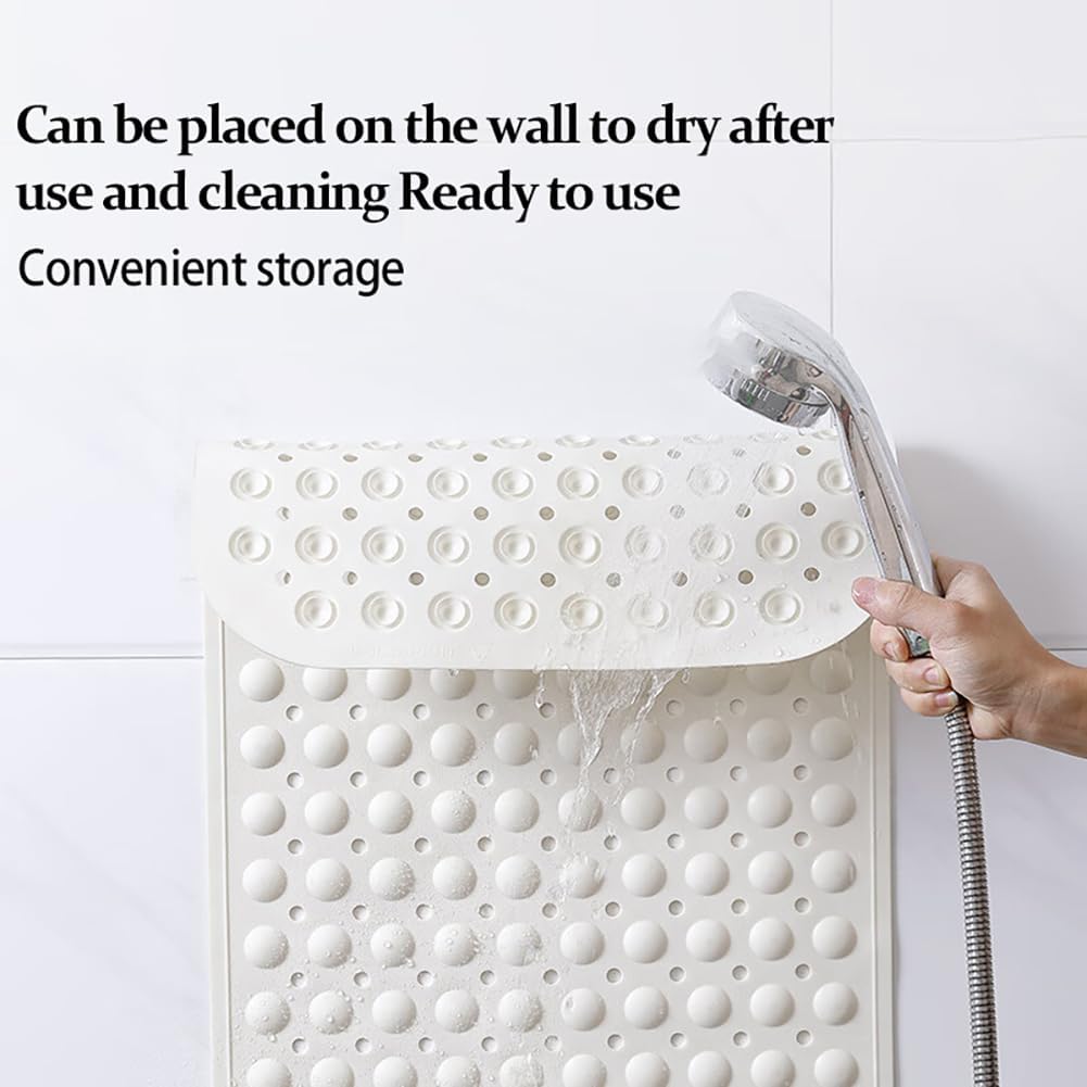 Duschmatte rutschfest 90x60cm,Antirutschmatte Dusche mit Ablauflöchern,Duscheinlage rutschfest mit S