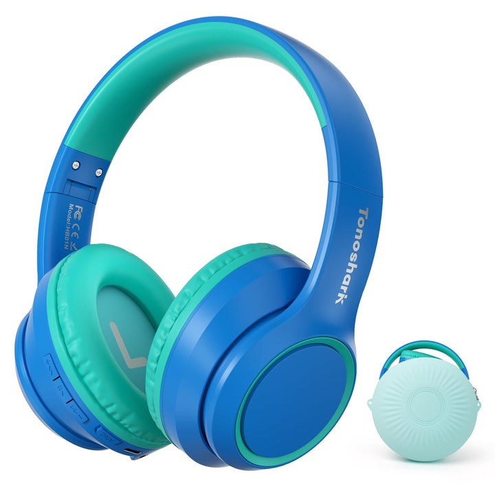 Tonoshark Noise Cancelling Kopfhoerer Kinder | 60h Spielzeit | Kopfhörer Kabellos Bluetooth Kinder,