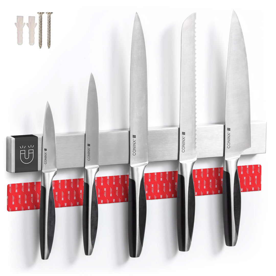 Coninx Magnetleiste Messer 40cm mit hohe Tragkraft | Magnetischer Edelstahl Messerhalter Küchenmesse
