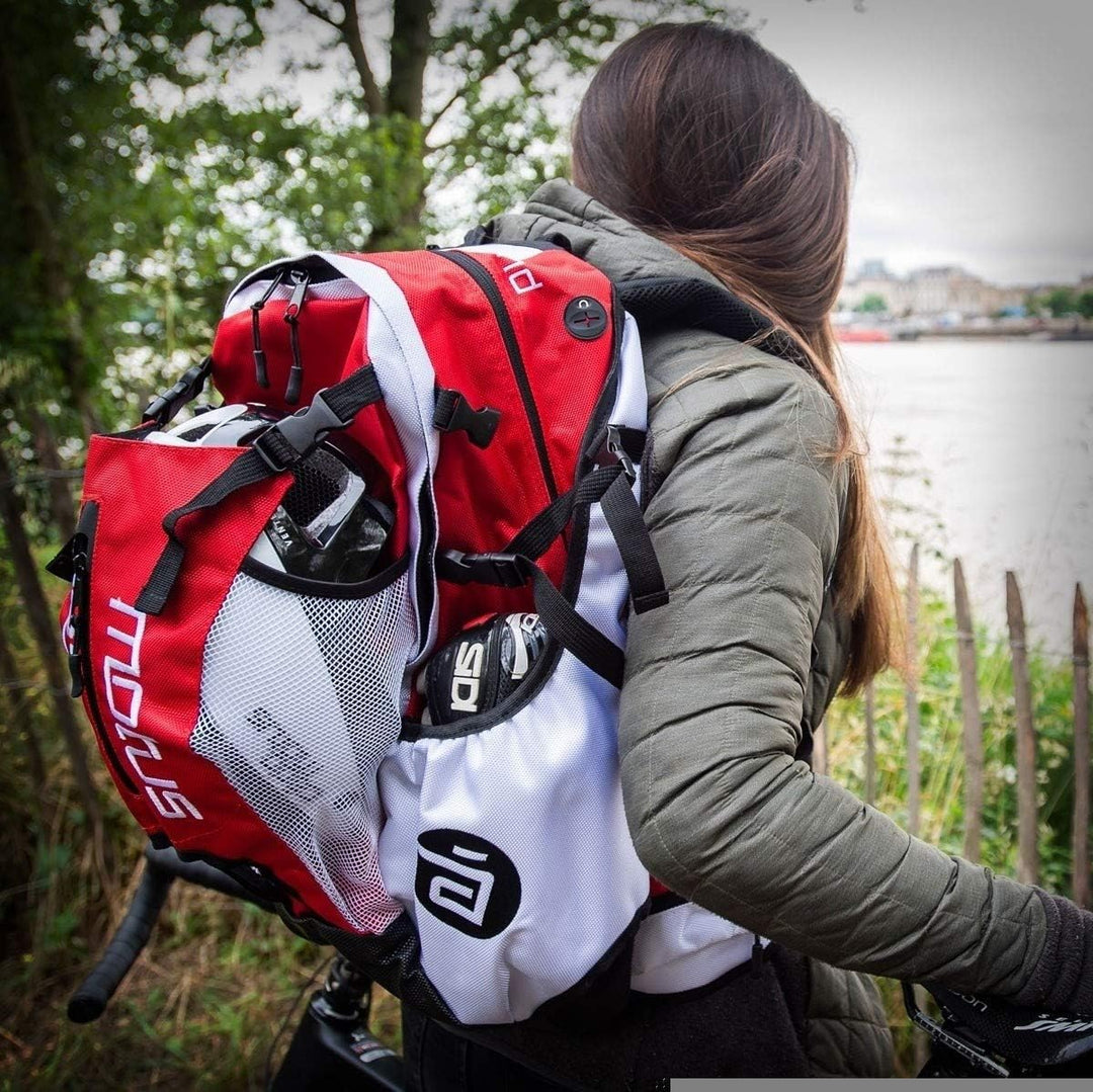 CADOMOTUS Airflow Sportrucksack 30+15L - Fahrrad Rucksack - MTB Rucksack - Inline Skater Rucksack Er