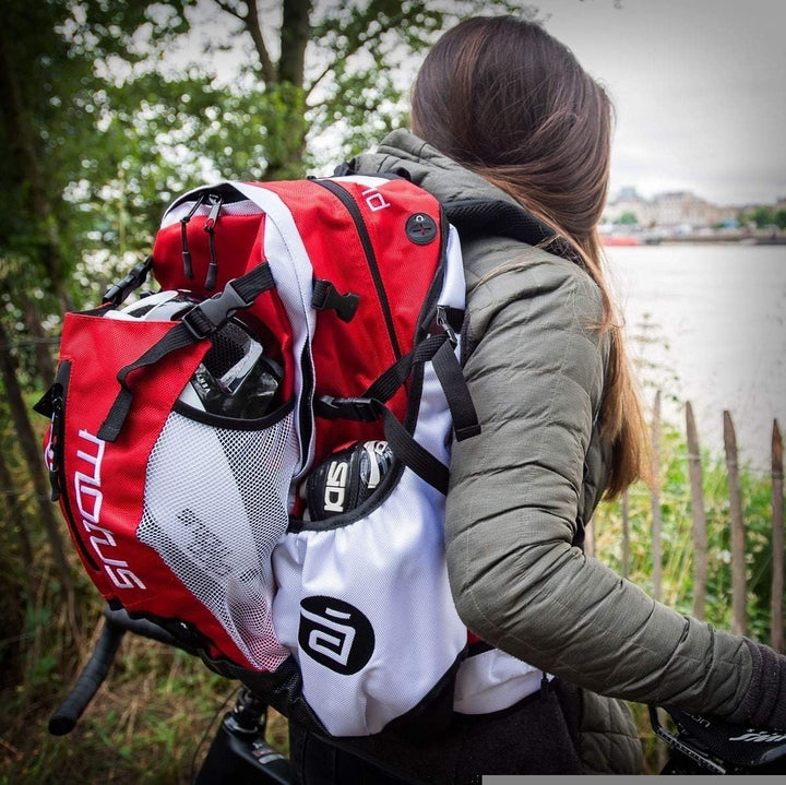 CADOMOTUS Airflow Sportrucksack 30+15L - Fahrrad Rucksack - MTB Rucksack - Inline Skater Rucksack Er