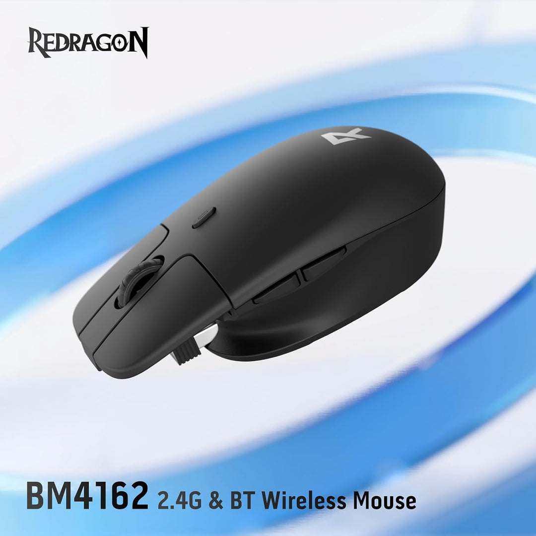 Redragon BM4162 Wireless Maus, Dual-Mode 2.4GHz/BT Maus, Leichtes Floating-Button-Design, Geräuschlo