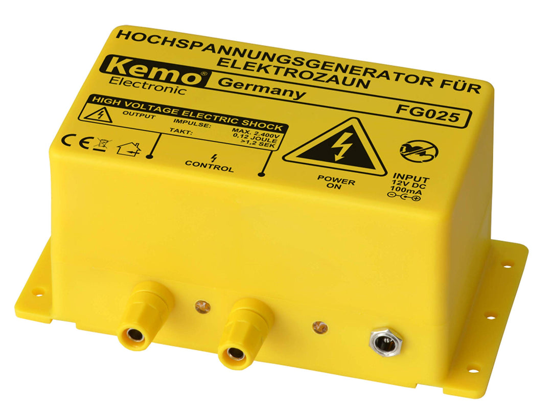 Kemo FG025 Weidezaungerät - Hochspannungsgerät für Elektrozaun FG025, (L x B x H) 122 x 72 x 66 mm