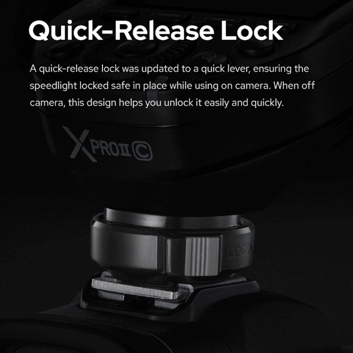 Godox XPro XProII-C Trigger für Canon, Godox Flash Wireless Transmitter TTL 2.4G HSS 1/8000S Bluetoo