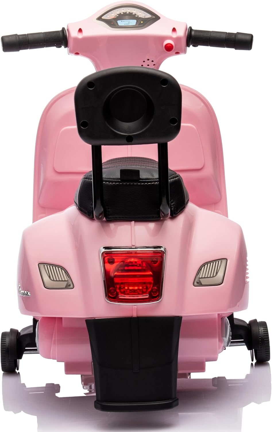 Vespa Elektroroller Elektrofahrzeug Kinderfahrzeug Scooter (Rosa mit Rückenlehne), Rosa