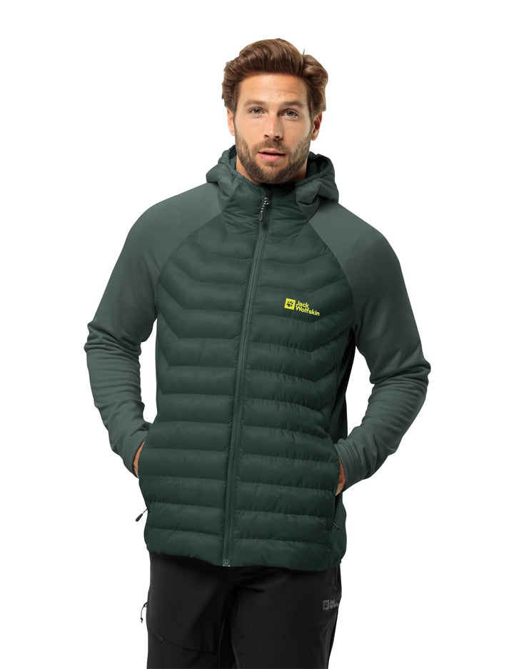 Jack Wolfskin Herren Routeburn Pro Hybrid Jacke S black olive, S black olive