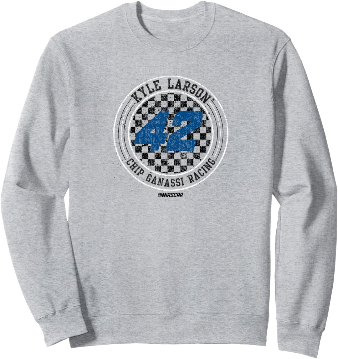 NASCAR - Kyle Larson - Checkered Circle Sweatshirt