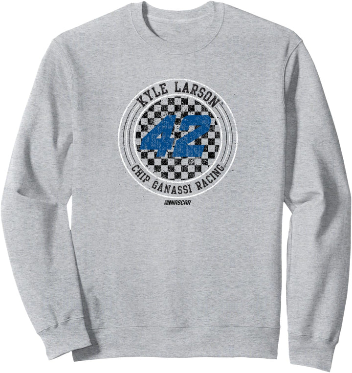 NASCAR - Kyle Larson - Checkered Circle Sweatshirt