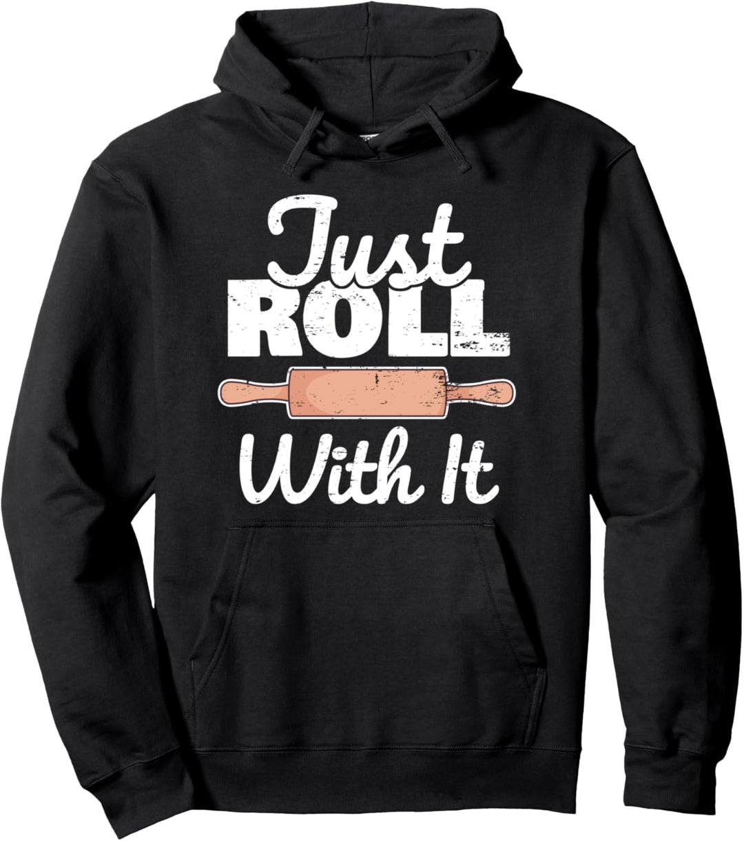 Lustiger Konditor Bäcker Backen I Teigrolle Nudelholz Pullover Hoodie