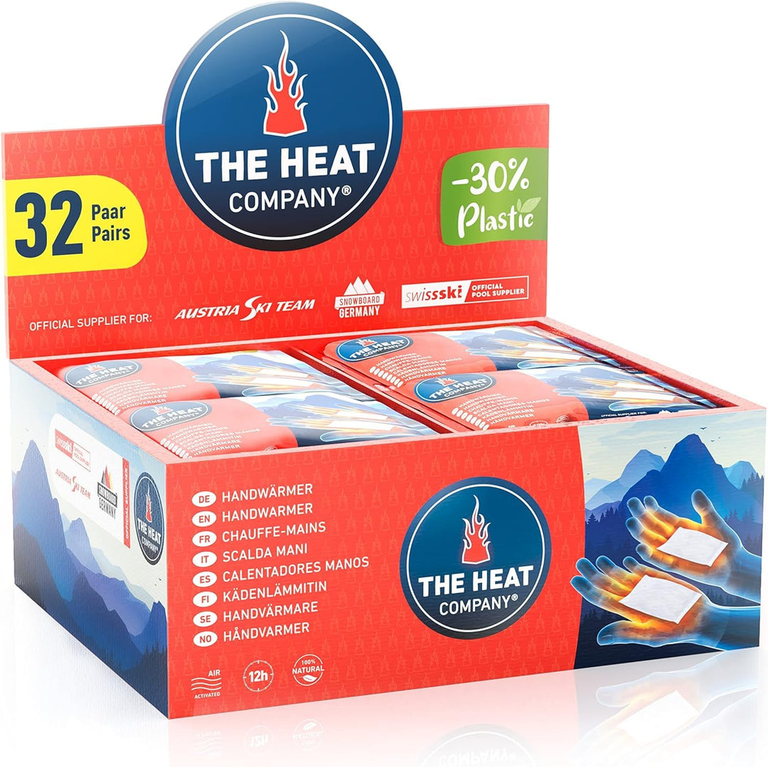THE HEAT COMPANY Handwärmer - Neu: 30% weniger Plastik - EXTRA WARM: 12 Std. Wärme für die Hände - 1