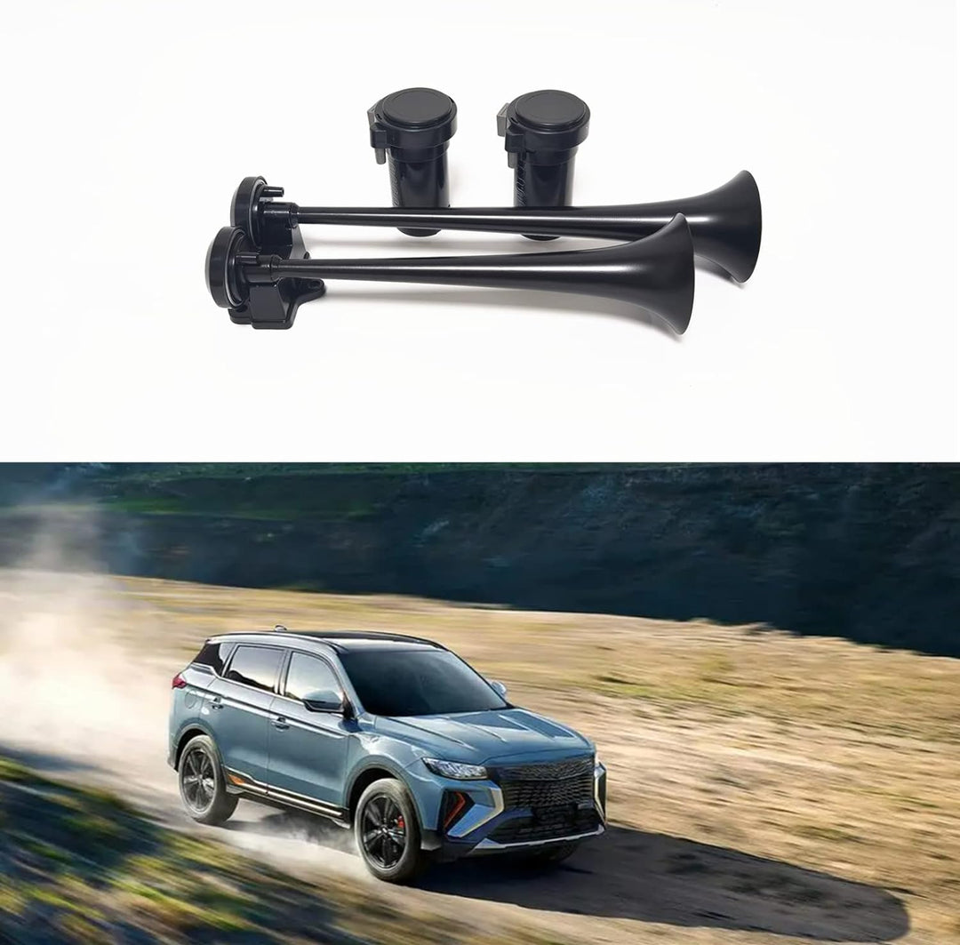 YIYIDA Autohupe Car Horn Lufthorn 12V Air Horn12V Schiffshupe mit hohem und niedrigem Ton 170db Druc