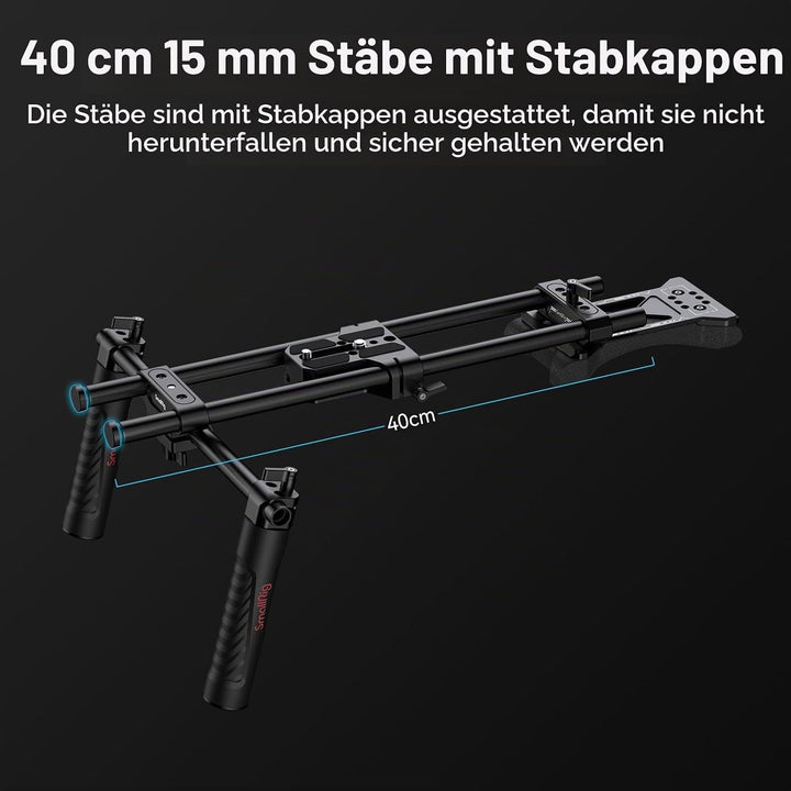 SMALLRIG Camera Shoulder Rig Basic Schulterset für DSLRs und spiegellose Kamera-Rig, Schulter-Rig mi