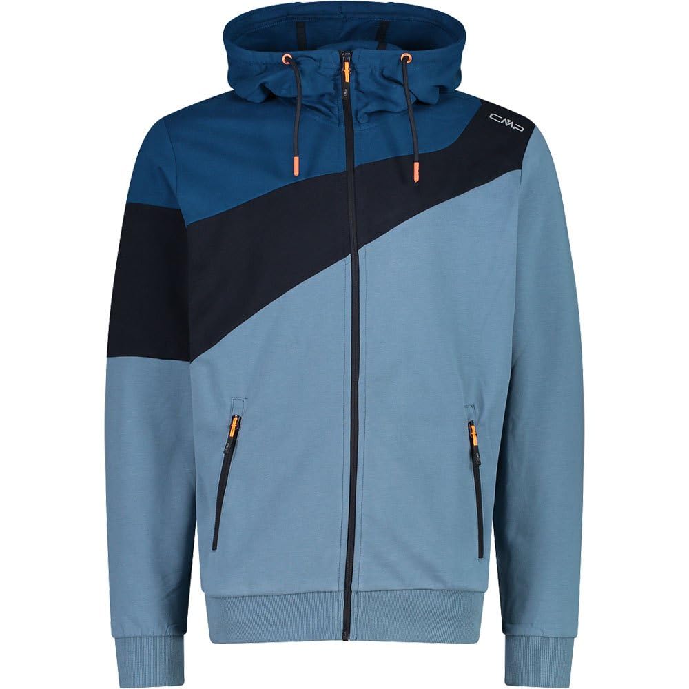 CMP Herren Herrenjacke mit Fester Kapuze Sweatshirt aus Baumwolle 46 Adria, 46 Adria