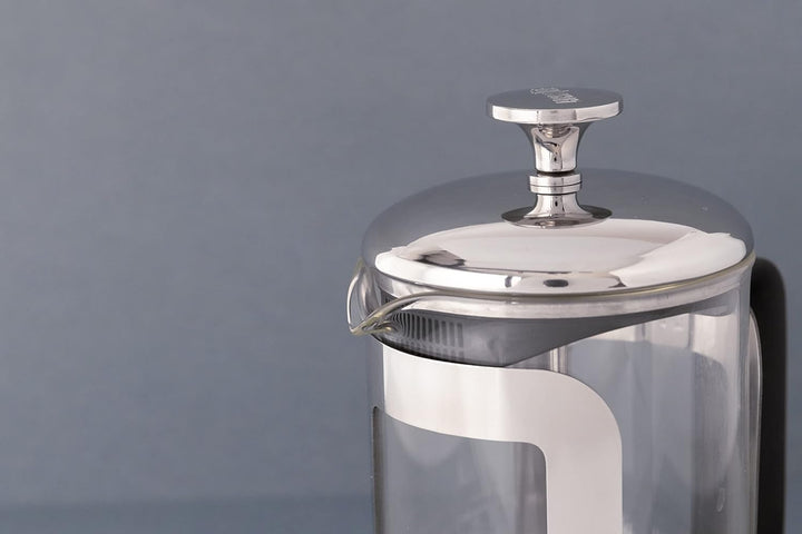 La Cafetière Roma Kaffeebereiter aus Edelstahl, 4 Tassen, silberfarben, in Geschenkverpackung, Silbe