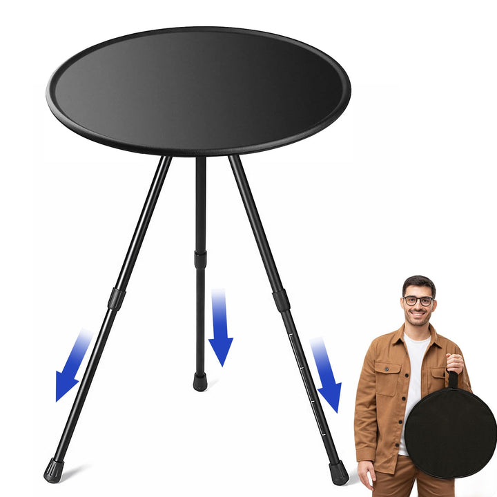 Ceboic Campingtisch Tragbarer Ultraleicht Klein Aluminium Einziehbare Campingtisch mit Tragetasche H