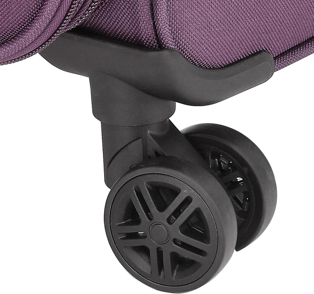 BEIBYE Leichter Stoffkoffer Kofferset Trolley Aussentaschen Dehungsfuge mehr Stauraum mit Zahlenschl