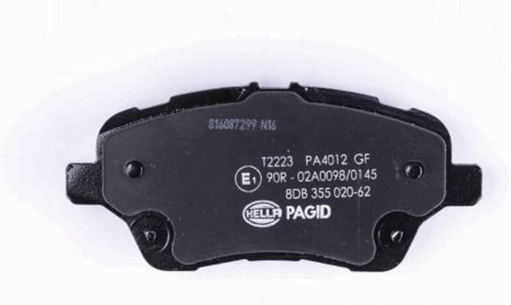 HELLA PAGID 8DB 355 020-621 Bremsbelagsatz - T2223 - Dicke/Stärke: 16.7mm - Bremssystem: TRW - nicht