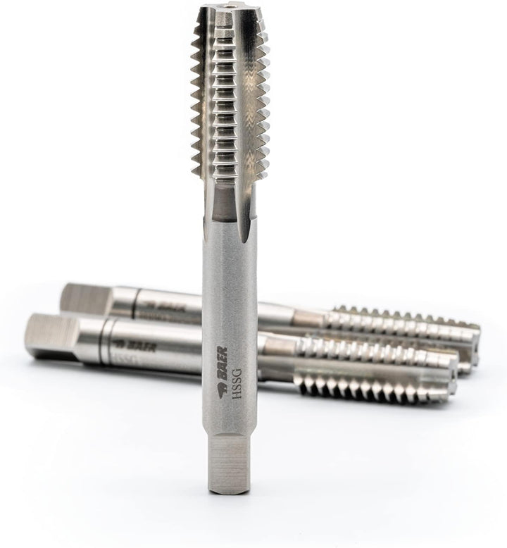 BAER Handgewindebohrersatz HSSG, Handgewindebohrerset 3-tlg. Satz M 8 x 1,25 - Gewindeschneider - Ge