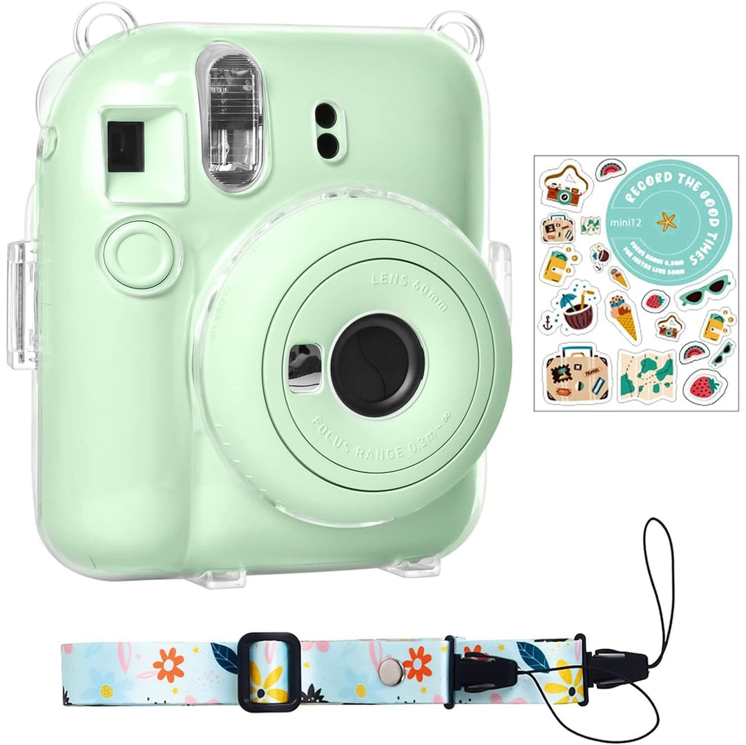 Rieibi Tasche für Fuji Instax Mini 12, Polaroid Hülle für Fujifilm Instax Mini 12 Sofortbildkamera,