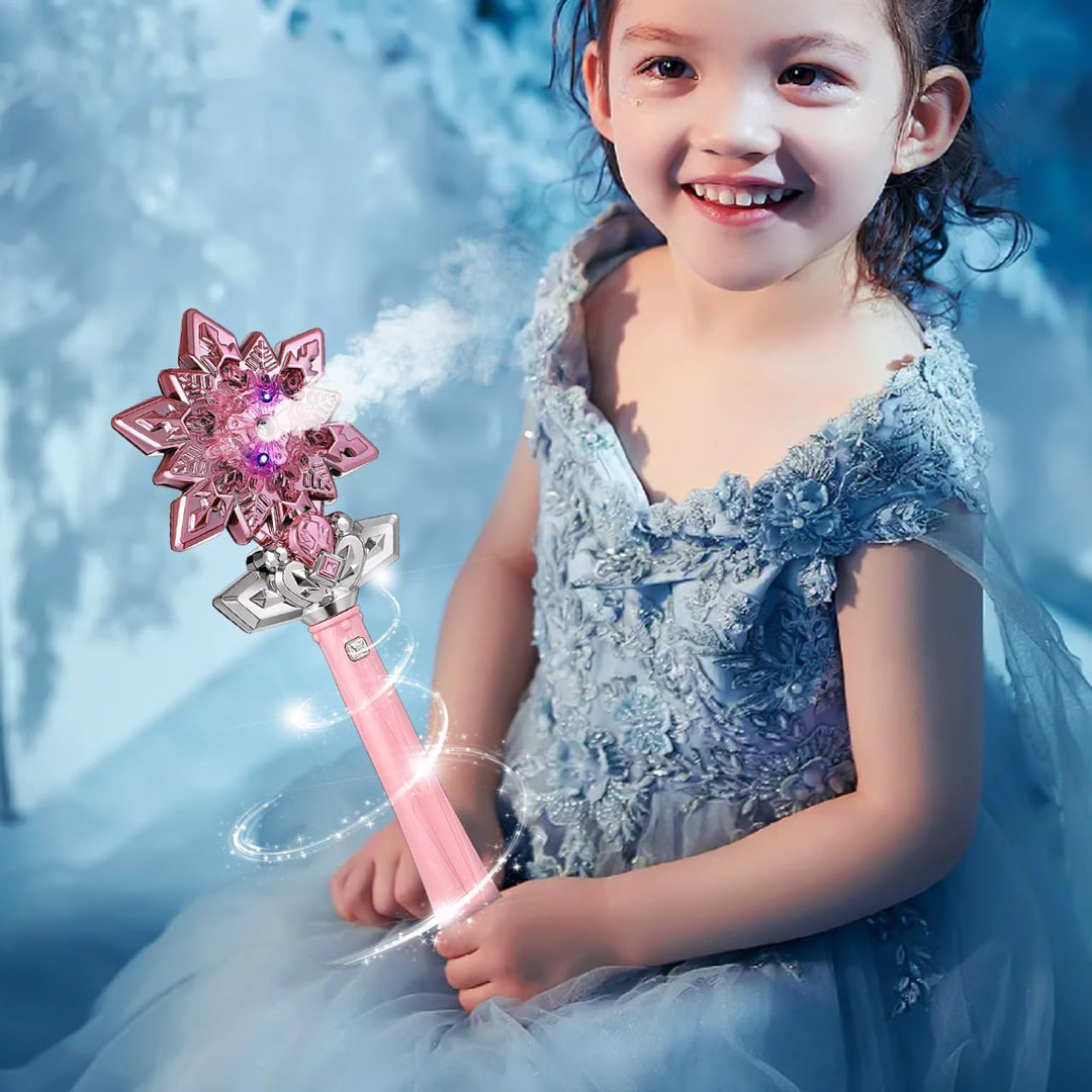 Schneeflocken-Zauberstab: 1pcs 35,50 x 10,70 x 5,70 cm Leuchtenden Zauberstab Prinzessin Cosplay Pro